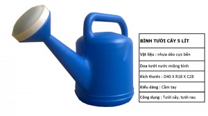 Bình nhựa tưới cây 2L